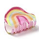 Rainbow Shaped Acrylic Claw Hair Clips X-PHAR-G004-07-2