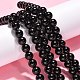Synthetic Black Stone Beads Strands X-G-G088-10mm-4