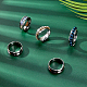 Sunnyclue 5 pz 201 impostazioni per anelli dito scanalati in acciaio inossidabile FIND-SC0003-16P-5