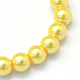 Backen gemalt pearlized Glasperlen runden Perle Stränge X-HY-Q003-10mm-67-2