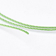 ポリエステル糸  カスタム織りジュエリー作りのために  ライムグリーン  1mm  約230m /ロール NWIR-K023-1mm-15-2