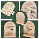 Soportes de exhibición de aretes de madera de arco personalizados EDIS-WH0015-09-2