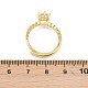 Манжеты из латуни с микро паве кубический цирконий для женщин RJEW-Z113-32G-3