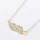 Stainless Steel Pendant Necklaces NJEW-I106-03G-2