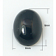Natürliche schwarze Achat-Cabochons X-G-BA8x6x3-1