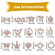 30 pièces 15 pendentifs en alliage de style strass ALRI-SZ0001-06-7