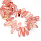 Cherry Quartz Glass Beads Strands G-R223-23-2