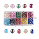 10 Colors Spray Painted Glass Beads DGLA-JP0001-20-6mm-1