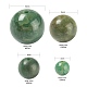 340 pz 4 perline di giada africana naturale G-LS0001-43-3