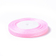 Matériaux de fabrication ruban organza ruban de conscience de cancer du sein rose  X-RS10mmY004-2