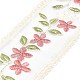 Gorgecraft10ヤード刺繡ポリエステルレーストリム  縫製装飾工芸品  花  アンティークホワイト  3-3/8~3-3/4インチ（85~95mm） OCOR-GF0001-80C-1