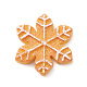 Cabochon decodificati di biscotti natalizi in resina opaca e imitazione plastica RESI-K019-54H-1
