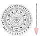 Ahandmaker 12 set di tavole per pendolo costellazione di segni zodiacali DIY-GA0004-24H-1