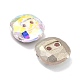 2-Hole Square Glass Rhinestone Buttons BUTT-D001-C-5