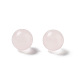 Cuentas de esfera de cuarzo rosa natural G-P520-23-2
