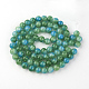 Chapelets de perles en verre craquelé peint DGLA-Q023-6mm-YS46-2