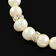 Natürliche Perle Stretch-Armbänder BJEW-R250-01-2