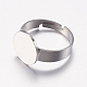 Componentes de anillos de dedo de 304 acero inoxidable ajustables STAS-F149-20P-2