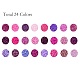 Série violet 600g perles de rocaille en verre 24 couleurs SEED-JP0008-06-3mm-2