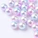 Perle di perle imitazione acrilico arcobaleno OACR-R065-5mm-02-1