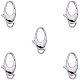 PandaHall Elite 5 Pcs 304 Stainless Steel Oval Shape Lobster Claw Clasps Size 20x10mm for Jewelry Making Findings STAS-PH0002-26P-1