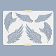 MAYJOYDIY Wings Stencil Template Angel Wings Stencils 3 Pairs 23.6×15.7inch Durable Flexible DIY Art Craft Stencil for Bag T-Shirts Walls Wood Fabric Home Decor DIY-WH0427-0004-2