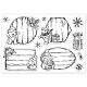 CRASPIRE Christmas Silicone Clear Stamps Holly Mistletoe Snowman Gift Christmas Patterns Clear Stamps for Christmas Card Making Decoration DIY Scrapbooking Embossing Album Decor Craft DIY-WH0167-56-1081-8