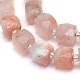 Chapelets de perles de sunstone naturelle naturelles G-L552D-14B-2