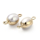 Natural Pearl Connector Charms PEAR-P004-50G-3