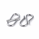 304 Stainless Steel S Hook Clasps STAS-G199-01P-2