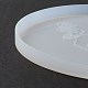 Тема дня матери плоская круглая чашка коврик силиконовые Молды DIY-I088-08-5