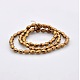 Full Plated Glass Faceted Rice Beads Strands GLAA-A030A-FP02-2