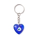 Porte-clés pendentifs mauvais œil en verre bleu KEYC-JKC00730-04-1