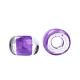 6/0 ガラスシードビーズ  透明インサイドカラー  丸い穴  ラウンド  青紫色  6/0  4~5x2.5~4.5mm  穴：1.2mm  約4500個/袋 SEED-A014-4mm-135B-3