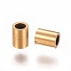 イオンプレーティング（ip）304ステンレス鋼チューブビーズ  ゴールドカラー  4x3mm  穴：2mm STAS-L216-23C-G-2