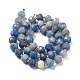 Natürlichen blauen Aventurin Perlen Stränge G-P508-A13-01-3