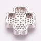 Perles de zircone cubique micro pave en Laiton ZIRC-E119-81-3