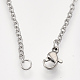 201 Stainless Steel Puppy Pendant Necklaces NJEW-T009-JN041-1-40-3