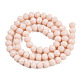 Chapelets de perles en verre opaque de couleur unie EGLA-A034-P10mm-D17-3