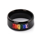 Anello da dito orgoglio arcobaleno RJEW-M140-02EB-1