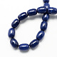 Barrel Shaped Gemstone Dyed Natural Lapis Lazuli Stone Beads Strands G-S114-09-2