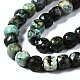 Brins de perles turquoises africaines naturelles (jaspe) G-N328-39-3