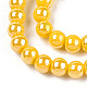Electroplate Opaque Glass Beads Strands GLAA-T032-P4mm-AB08-2