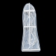 マザーシェイプの香り付きキャンドルシリコンモールド  キャンドル作りの型  アロマセラピーキャンドル型  ホワイト  15.6x6x3.5cm DIY-K073-07-5