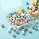 7 couleurs de perles de silicone écologiques de qualité alimentaire SIL-LS0001-02B-5