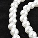Perlati rotonda perline perle di vetro fili X-HY-12D-B01-2