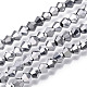 Chapelets de perles en verre électroplaqué EGLA-R094-4mm-15-1