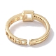 Латунные микро проложить манжеты кольца кубического циркония RJEW-G310-09G-3