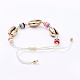 (Schmuckpartys im Fabrikverkauf) Armbänder aus geflochtenen Perlen aus Nylonfadenschnur BJEW-JB05074-05-2