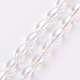 Chapelets de perles en verre transparent électrolytique X-EGLA-T020-11-A02-1